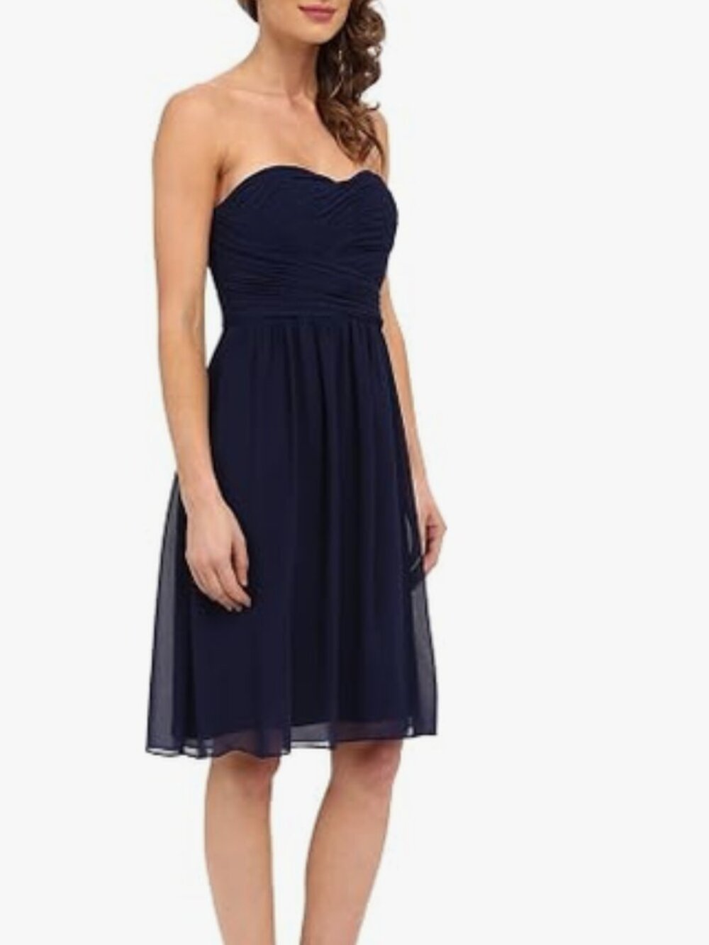 NWOT Women's Sarah Short Strapless Sweatheart Neckline Dress - midnight